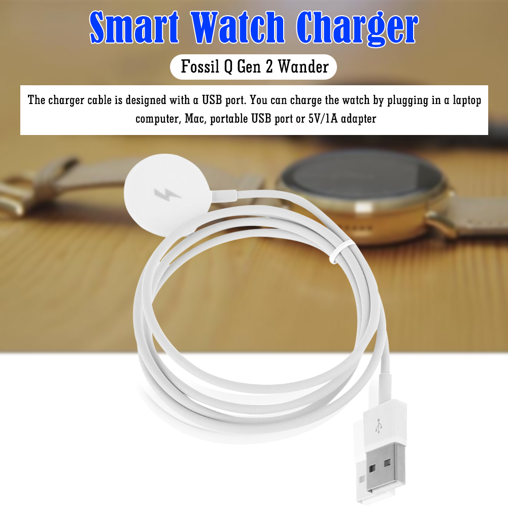 Watch Charger Cable USB Chargi - đánh giá và giá Fossil Smartwatch Accessories