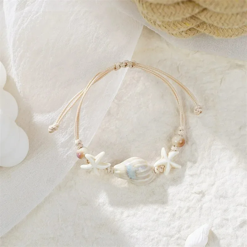 Bohemian Conch Starfish Shells - đánh giá và giá Ceramic Link Bracelet