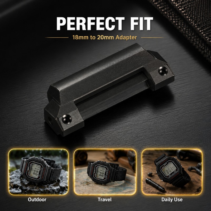 Universal 18mm To 20mm Raised  - đánh giá và giá Watch Band Connector
