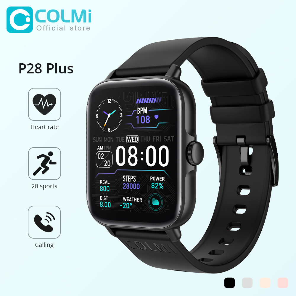 COLMI P28 Plus Bluetooth Trả L - đánh giá và giá Smartwatch Faces